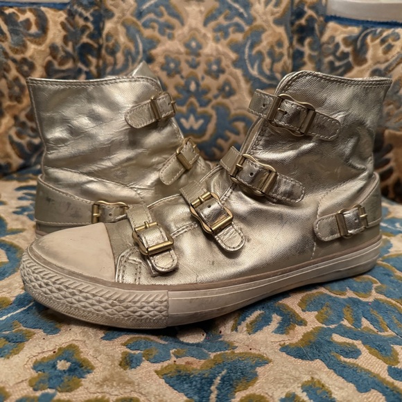 Gold hip hop stylish sneakers - Limted by ASH. Size 8. - Picture 1 of 5